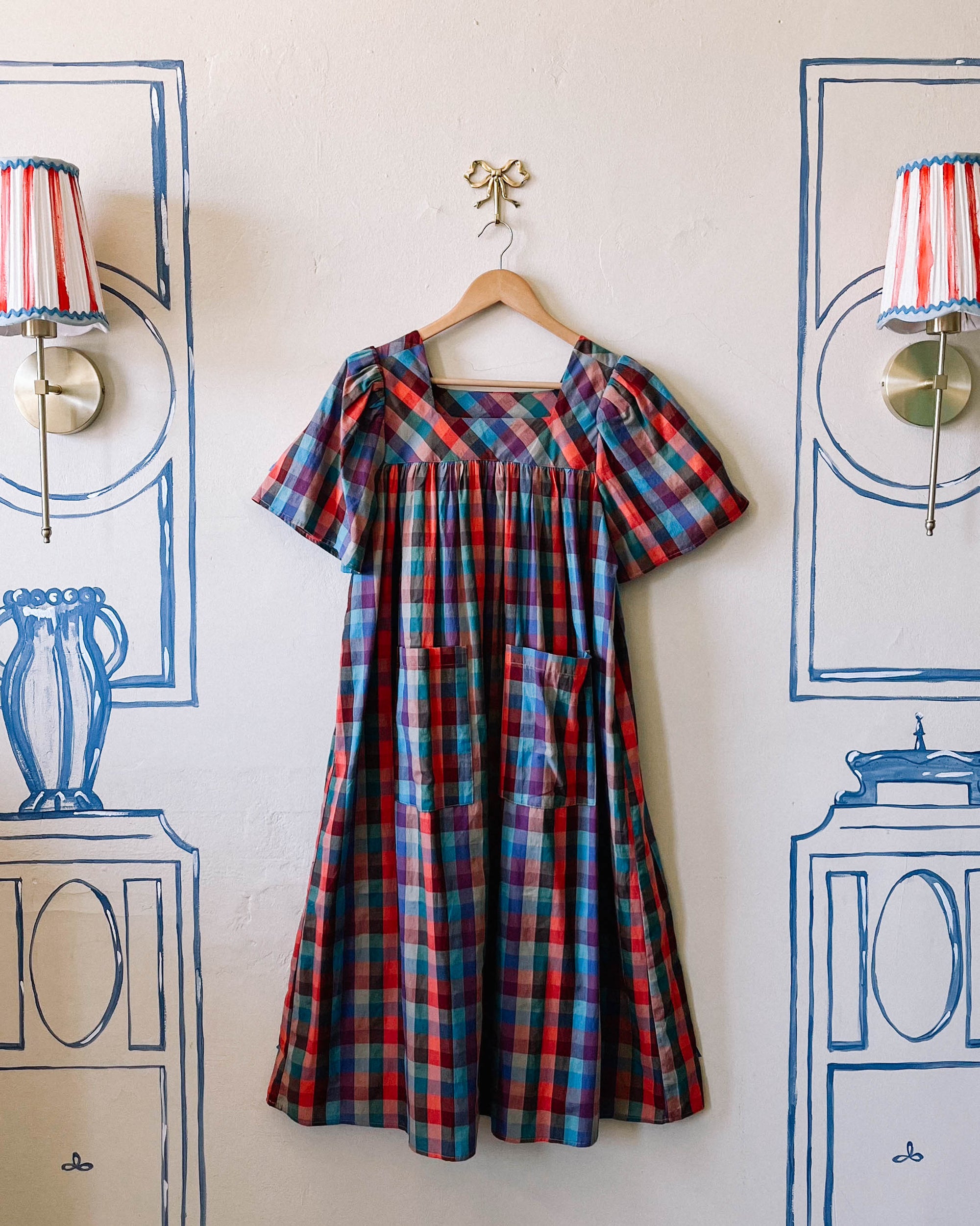 Rosalie Housedress Sorbet Gingham Sample - 2XL/3XL