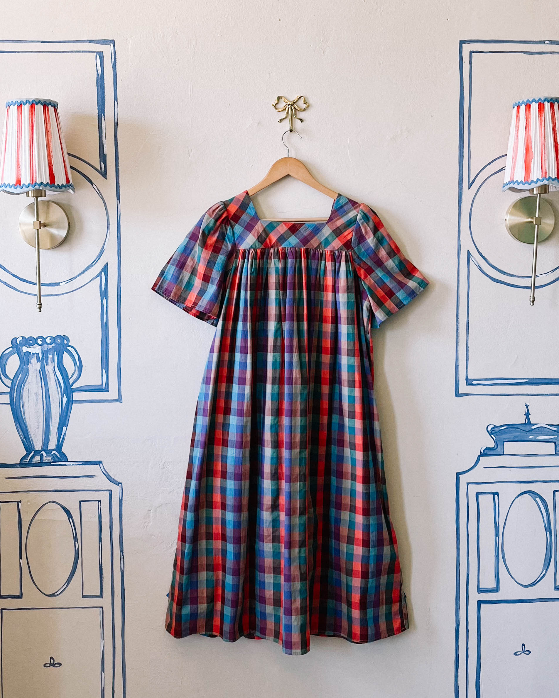 Rosalie Housedress Sorbet Gingham Sample - 2XL/3XL