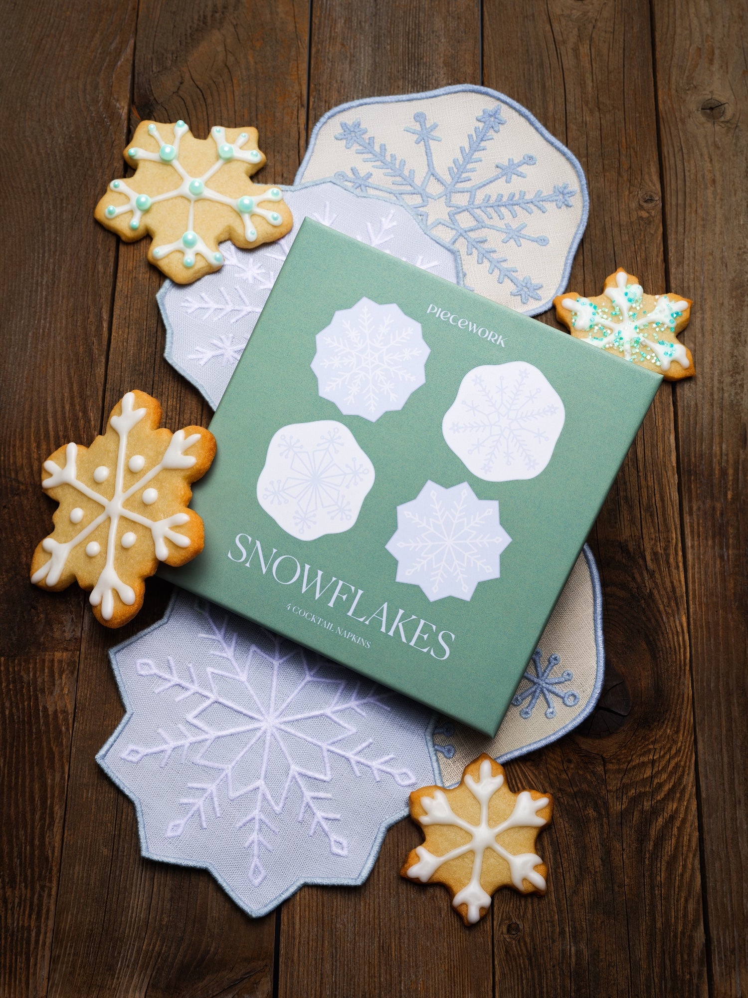 Snowflake Cocktail Napkins