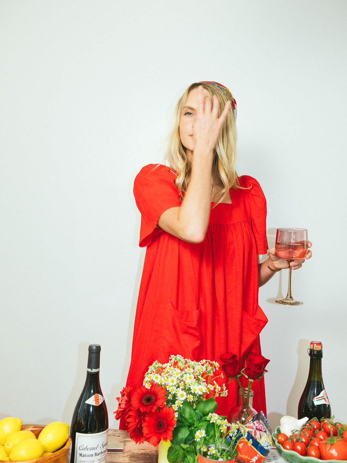 red house dress Raven cotton dress House of Naya
