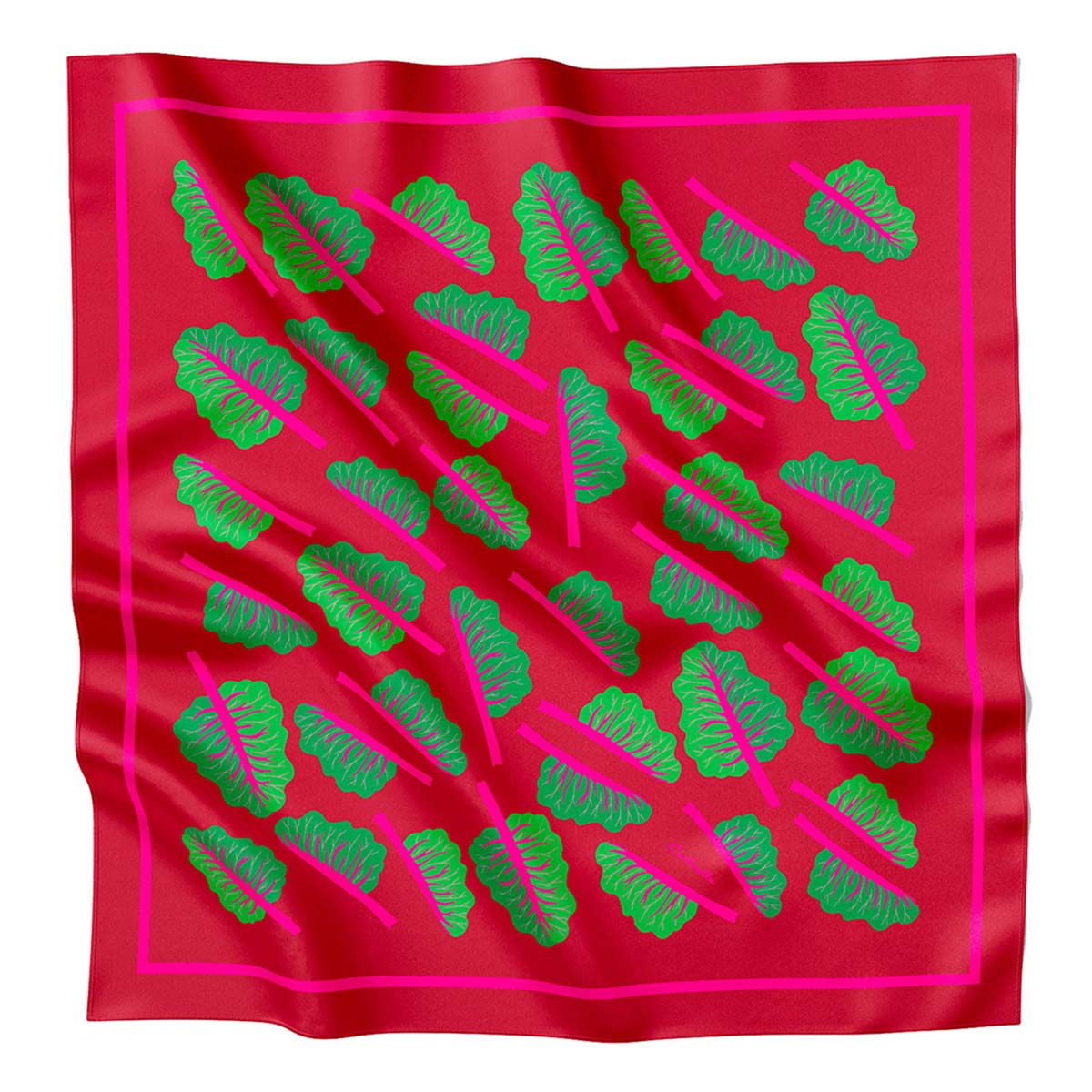 Glowing Chard Cotton Silk Bandana