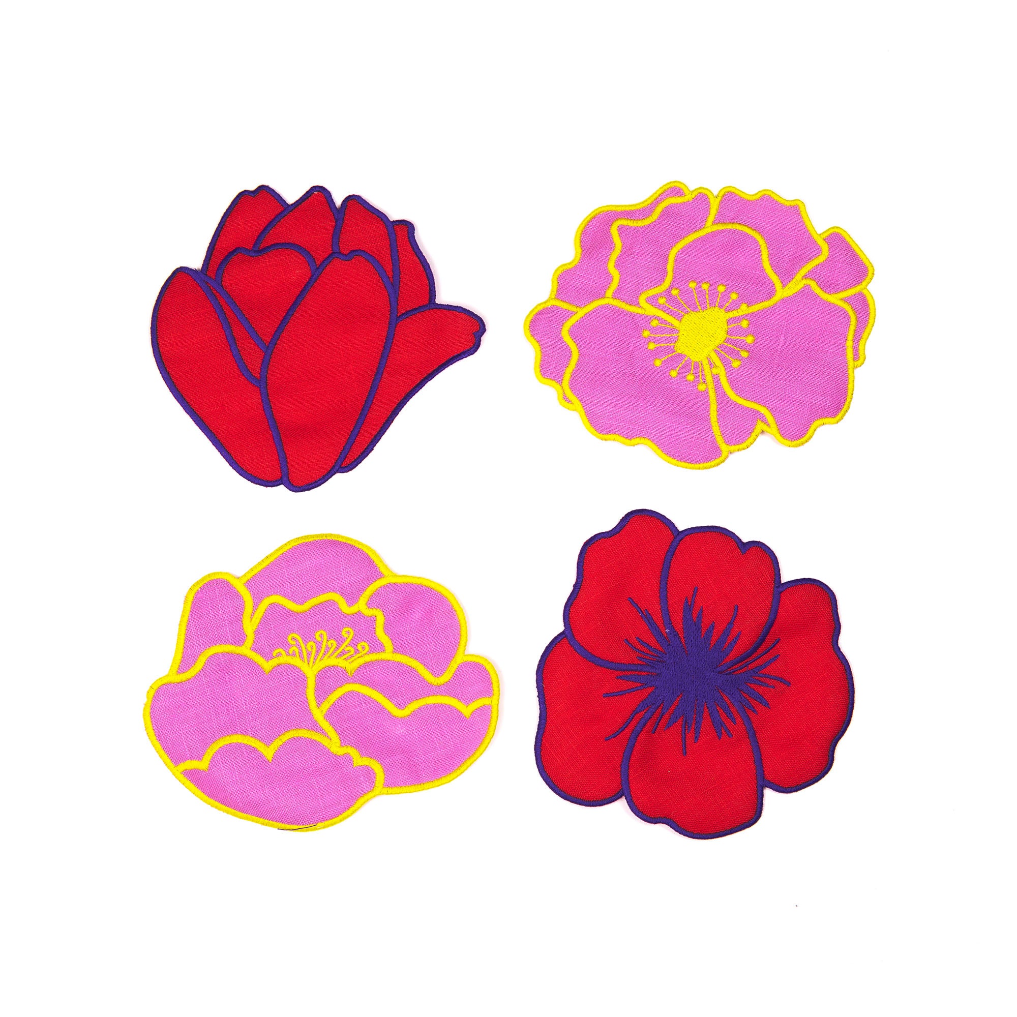 Flower Cocktail Napkins