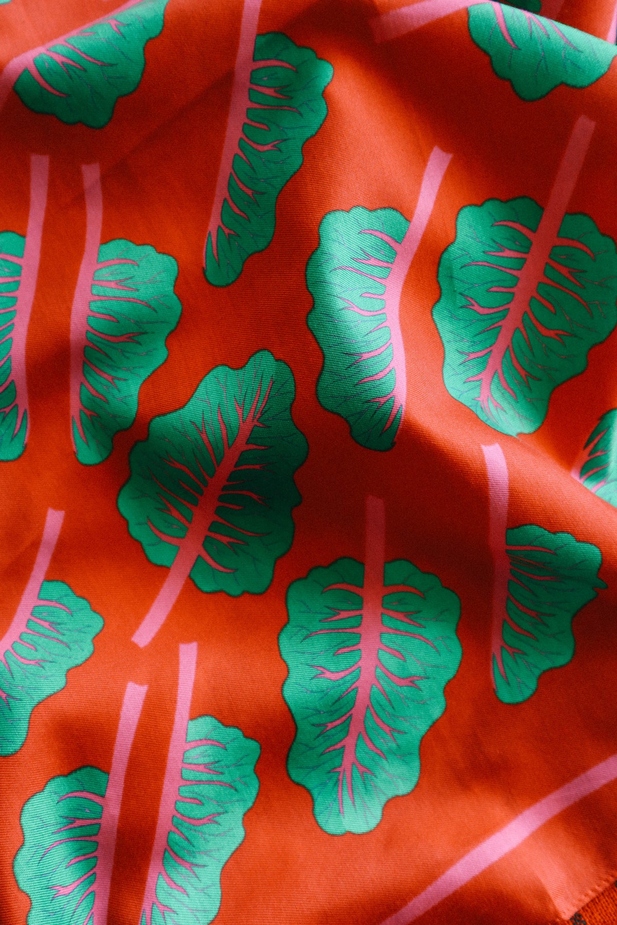 Glowing Chard Cotton Silk Bandana