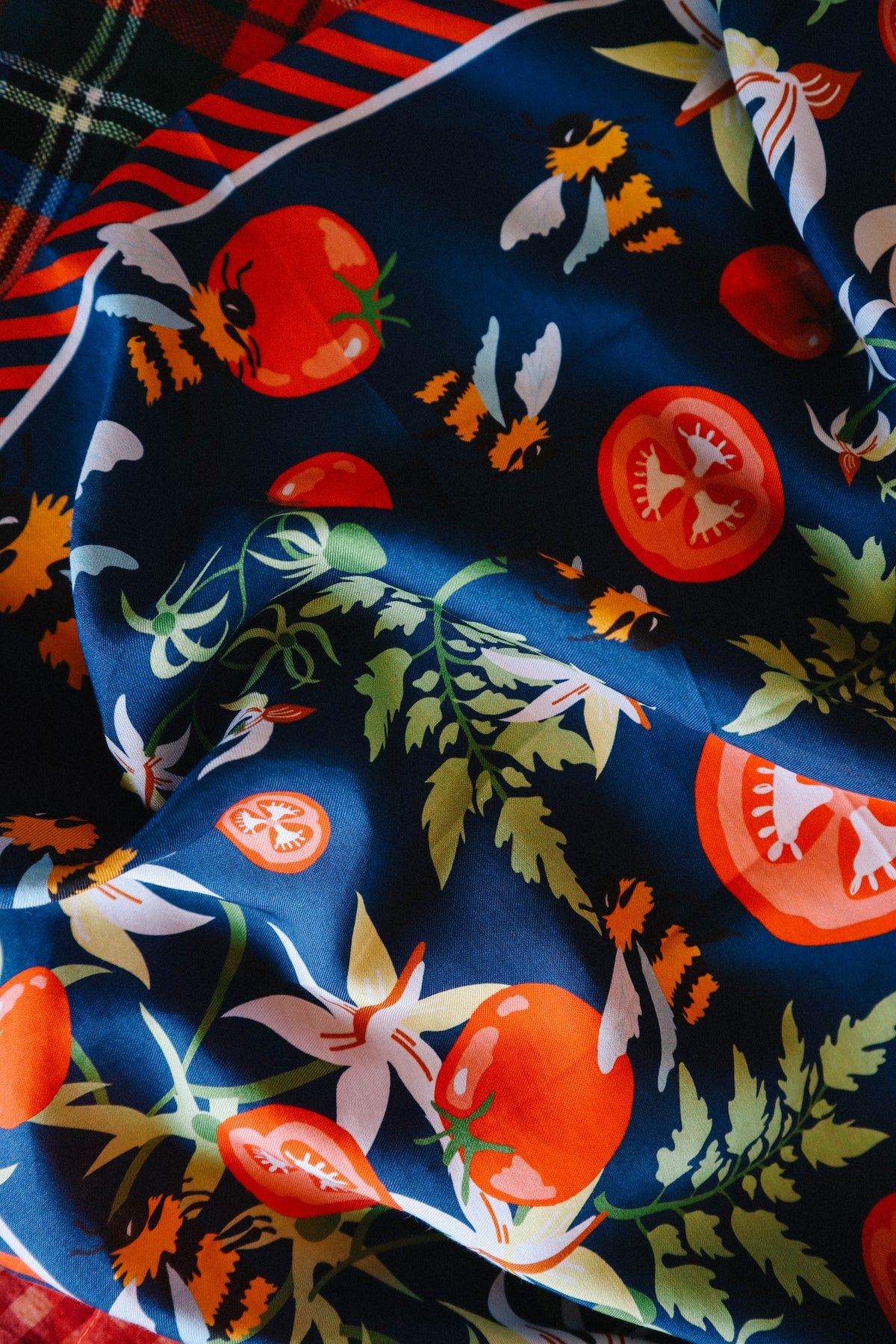 Bumblebees Cotton Silk Bandana
