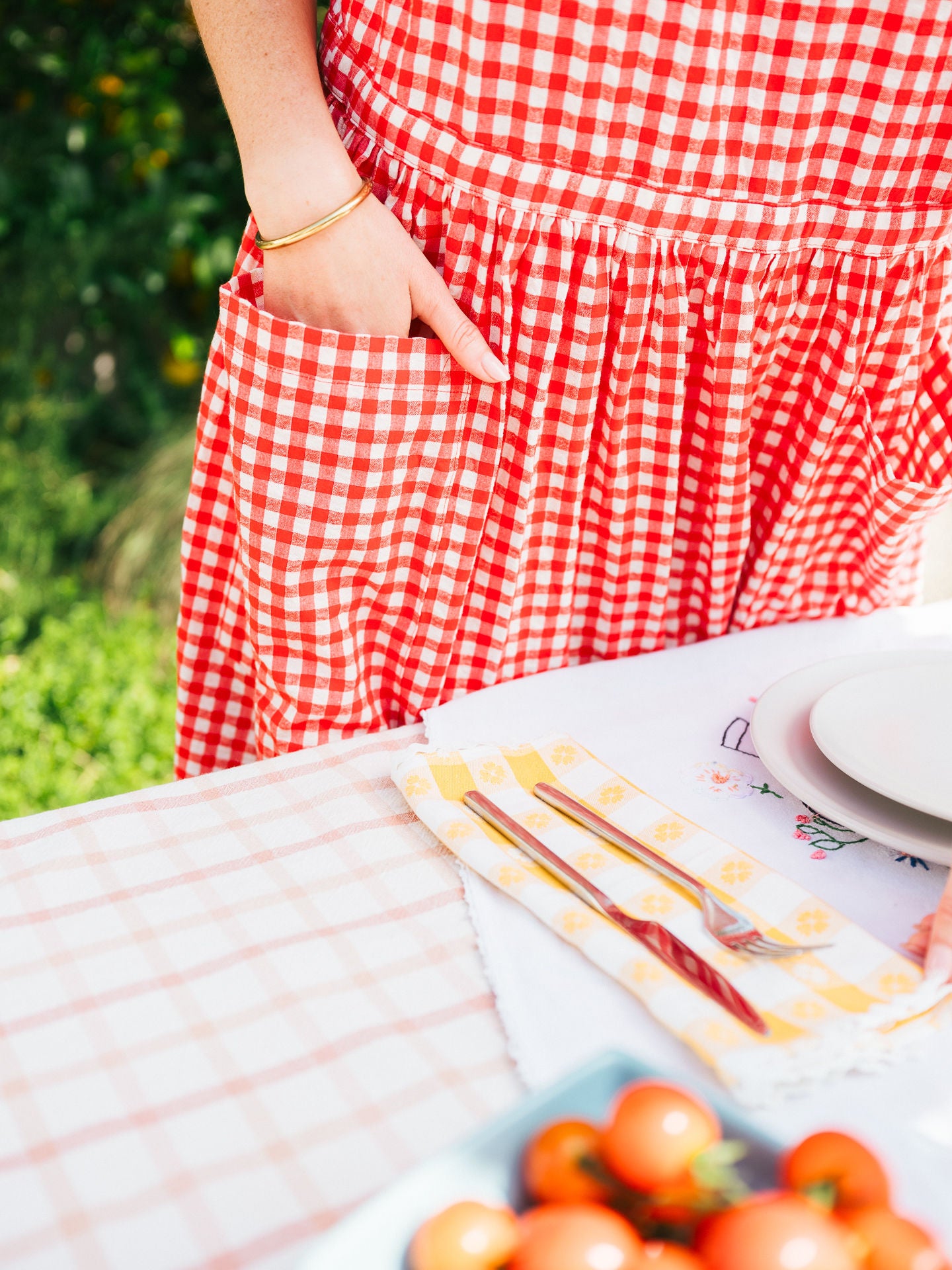 Grace Housedress Al Fresco Gingham L/XL Grace Housedress Al Fresco Gingham L/XL
